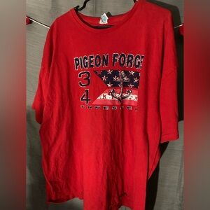 Red Pigeon Forge Short Sleeve Tee